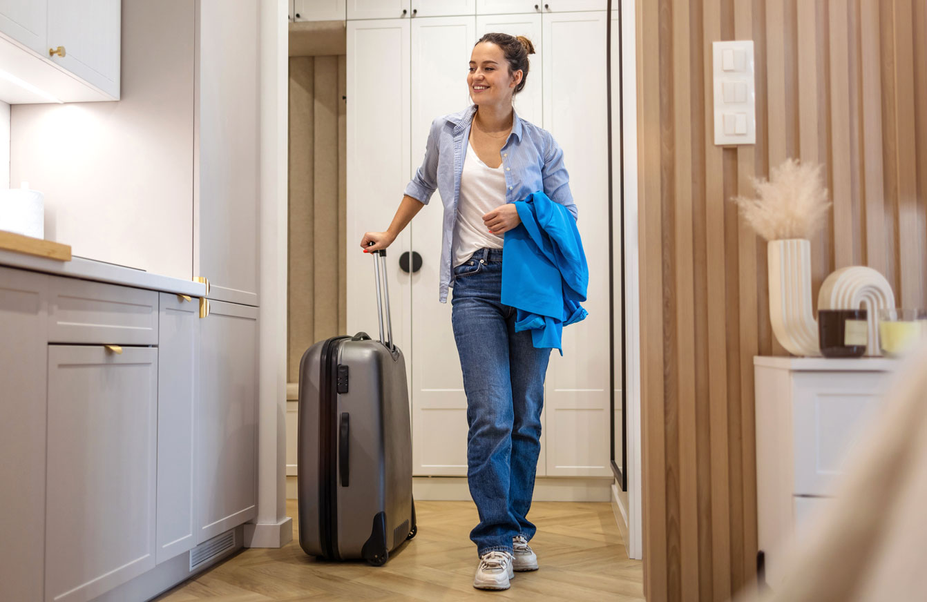 Arriving at a short term rental in Ireland